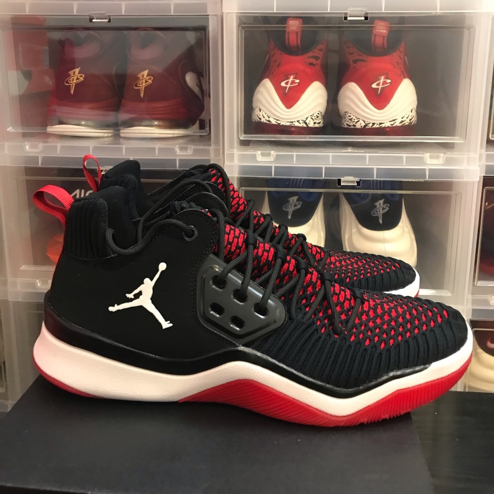 JORDAN DNA LX BLACK/WHITE-WHITE-GYM RED